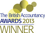 BAA Winner 2013 Logo | British Accountancy Awards winners