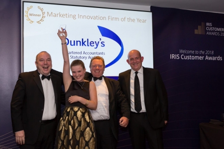 resizedimage450300 dunkleys | Elated IRIS customers celebrate victory at first ever awards night