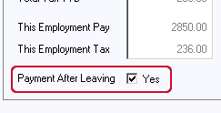 payment after leaving tick box option