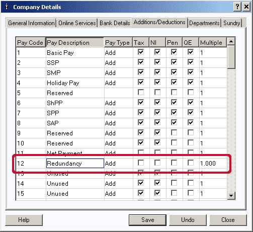 Excel redundancy calculator 2019