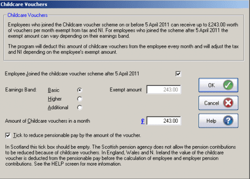 setting up childcare vouchers