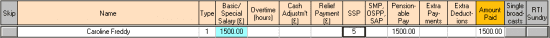 GP Payroll Employee Temporary adjustments with SSP