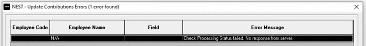 Error Message