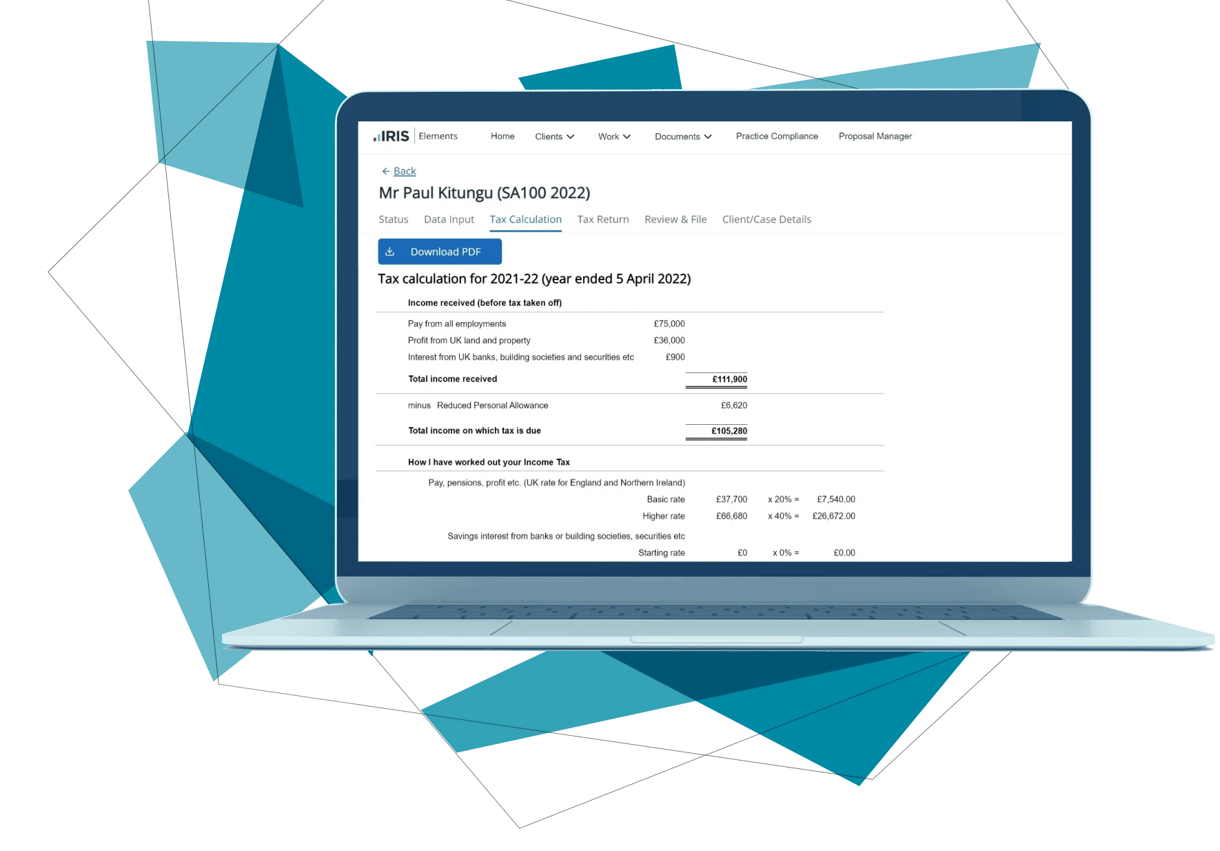 IRIS Elements Tax and Accounts IRIS