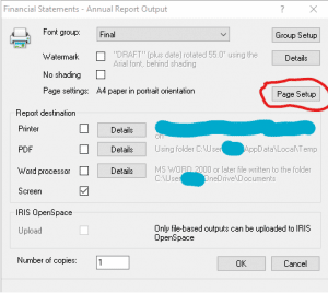Page Setup