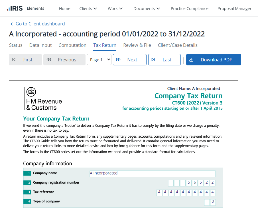 Corporation Tax made easy with IRIS Elements Tax software for accountants