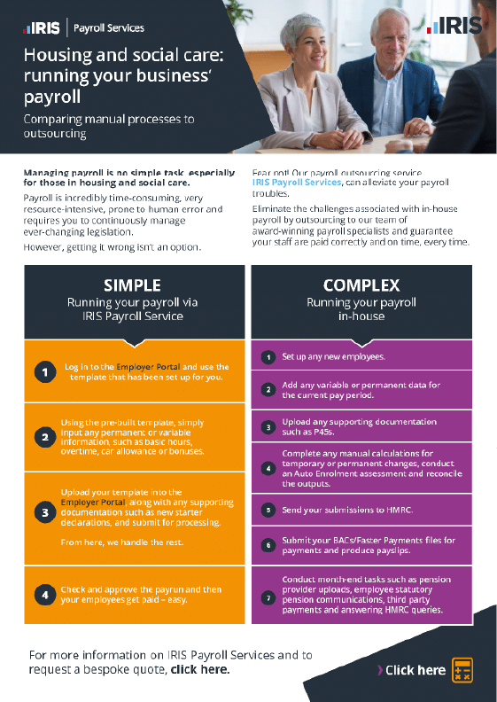 IRIS Payroll Outsourcing for Housing 792 | Housing and social care: running your business’ payroll 