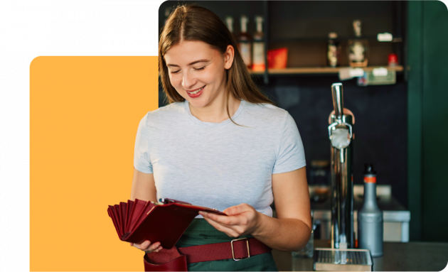 Woman bar restaurant server | Troncmasters