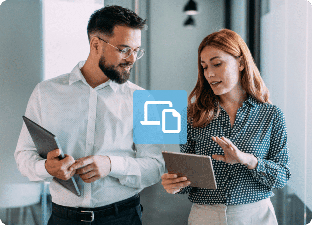 People having a conversation