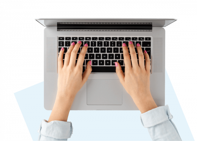 laptop typing hands rectangle | IRIS Accountancy