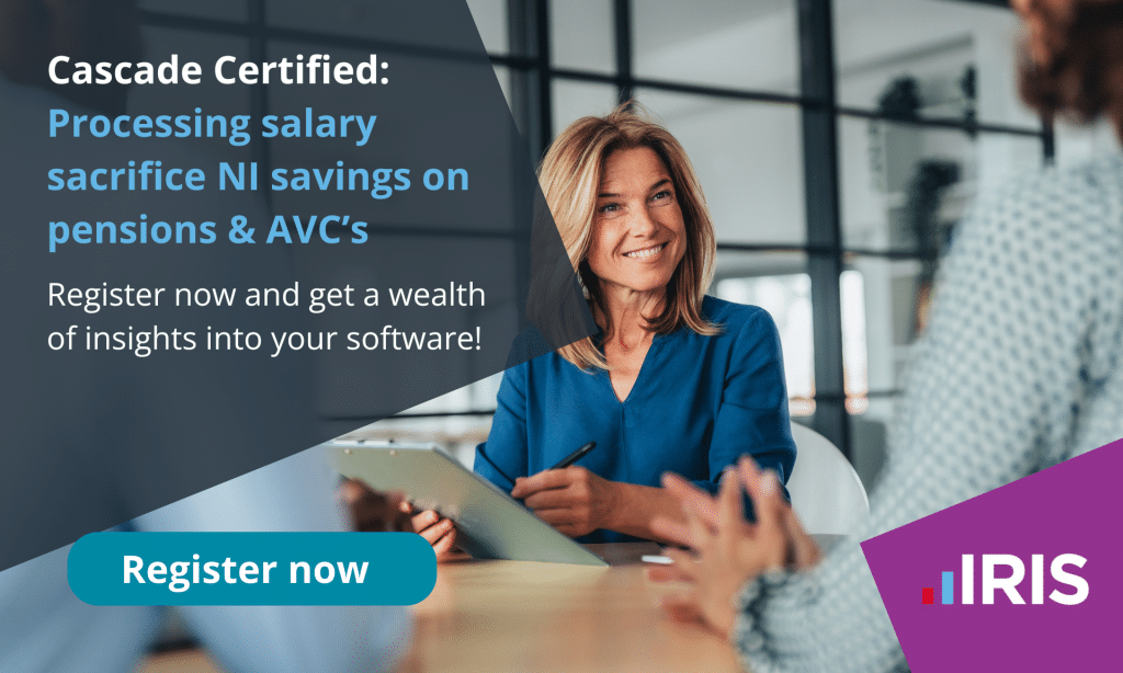 Processing salary sacrifice NI savings on pensions & AVC’s