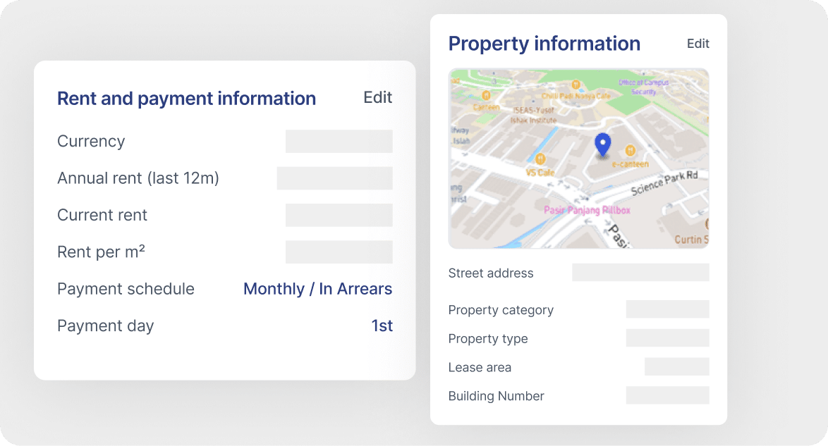 property information | IRIS Innervision Lease Accounting