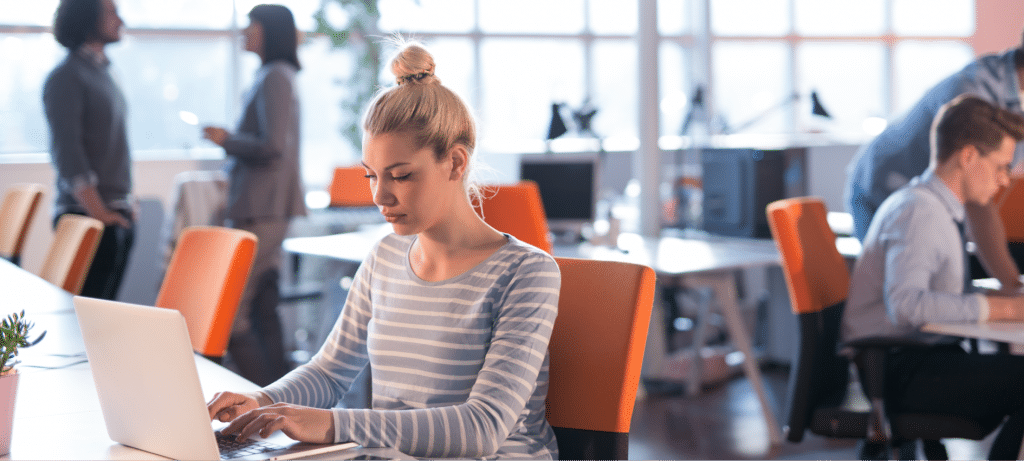 focus working office orange | AML Compliance for Accountants: A Practical Guide for UK Practices
