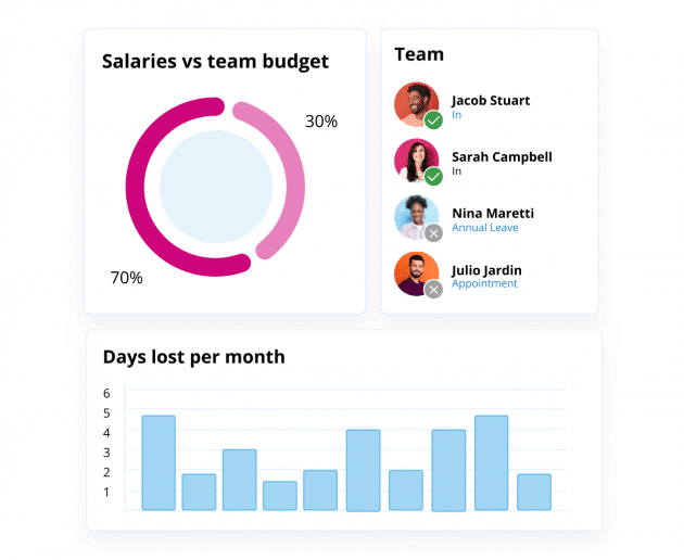 team salary overview | HR Management Software