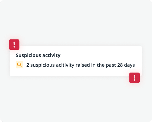 spot suspicipus activity | IRIS Elements AML Software
